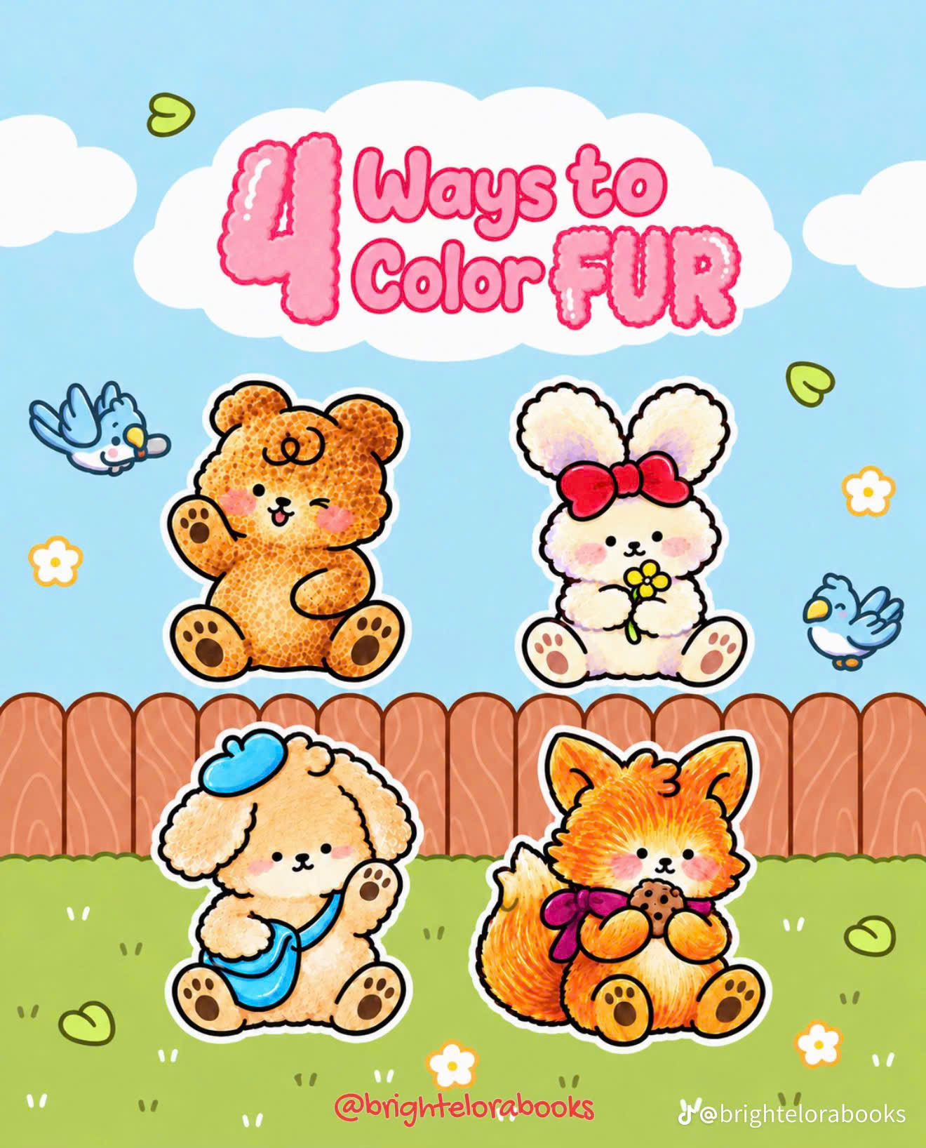 4 WAYS TO COLOR FUR: 4 Tuyệt Chiêu Tô Lông Thú Cưng Mềm Mịn